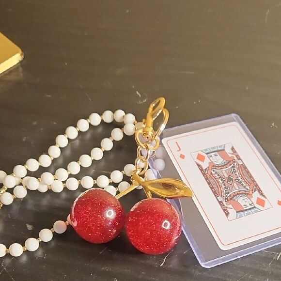 Red Cherry Pendant Necklace
